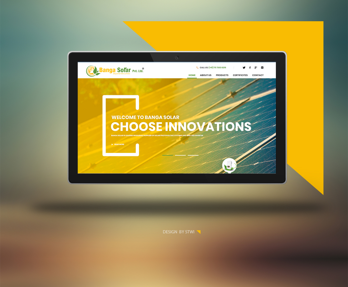 Solar Product Website Design